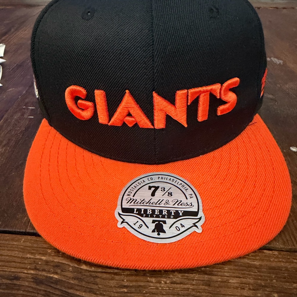 Mitchell & Ness Giants Black and Orange Cap